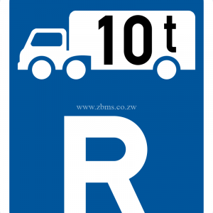 goods vehicles exceeding 10 tonnes GVM road sign for sale Zimbabwe