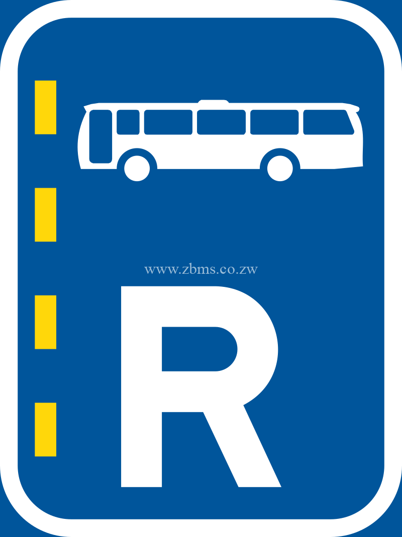 Reserved lane for buses road sign for sale Zimbabwe