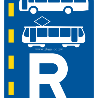 Reserved lane for buses and trams road sign for sale Zimbabwe