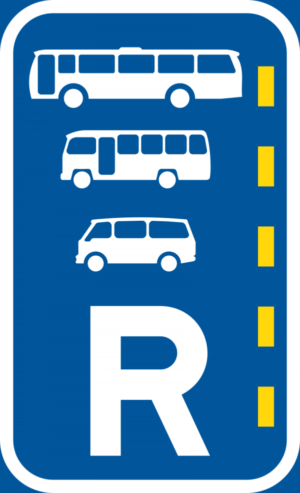 Reserved lane for buses, midi-buses and mini-buses road sign for sale Zimbabwe