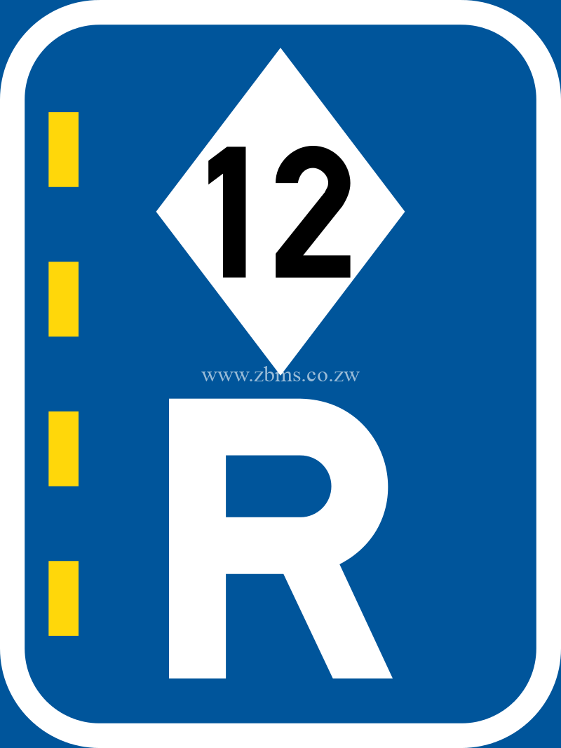 Reserved lane for high-occupancy vehicles road sign for sale Zimbabwe