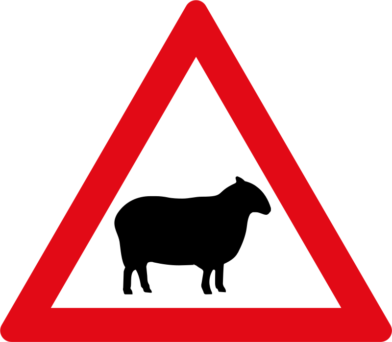 Sheep ahead road sign for sale Zimbabwe