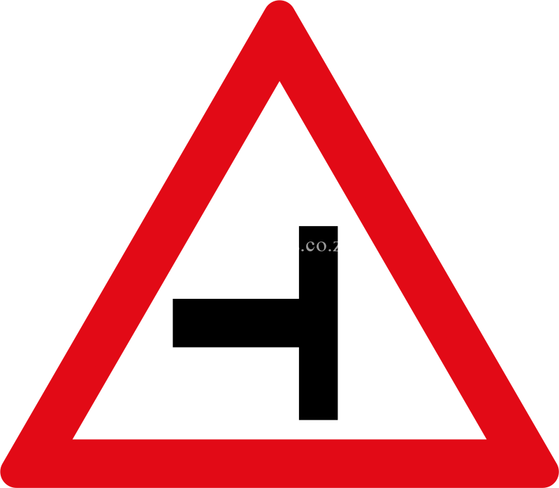 Side-road junction ahead road sign for sale Zimbabwe