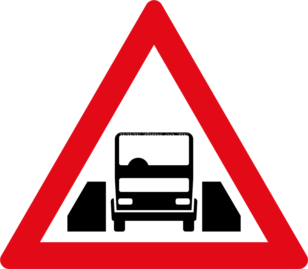 Single vehicle width passage ahead road sign for sale Zimbabwe