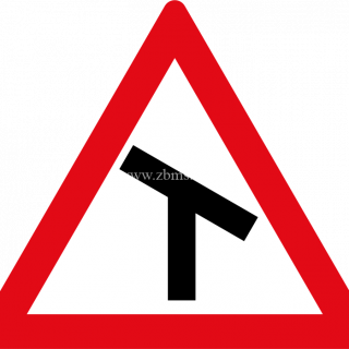 Right Skewed T-junction ahead road sign for sale Zimbabwe