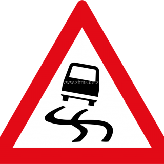 Slippery road ahead road sign for sale Zimbabwe