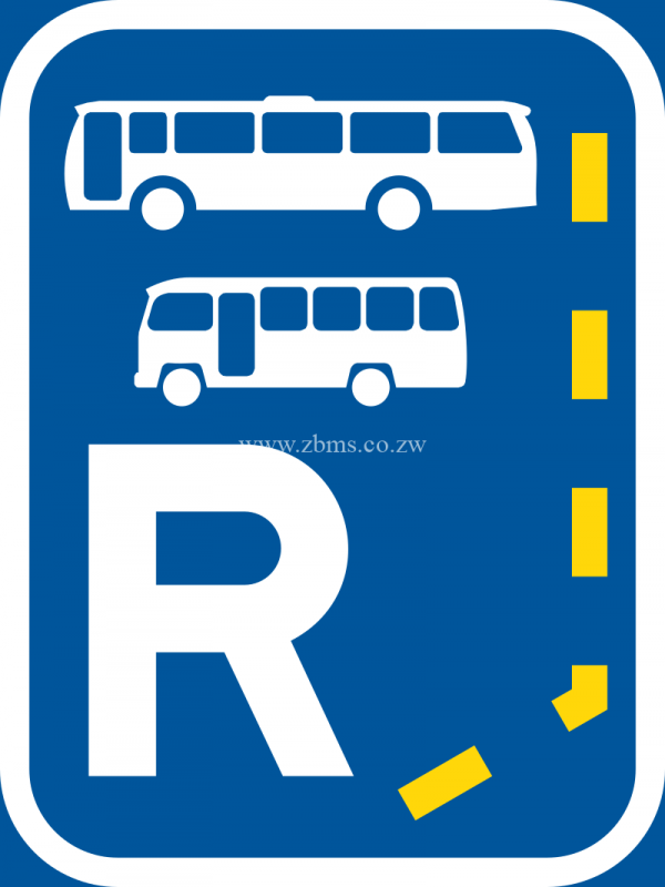 Start of a reserved lane for buses and midi-buses road sign for sale Zimbabwe