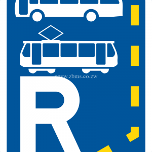 Start of a reserved lane for buses and trams road sign for sale Zimbabwe