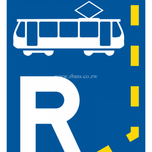 Start of a reserved lane for trams road sign for sale Zimbabwe