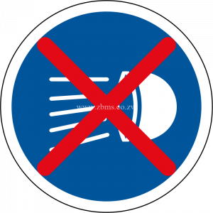 Switch headlamps off road sign