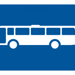The primary sign applies to buses.