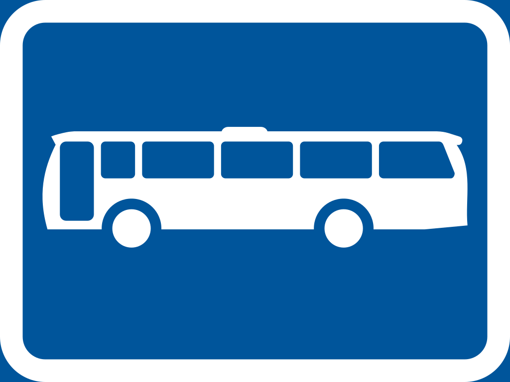 The primary sign applies to buses.