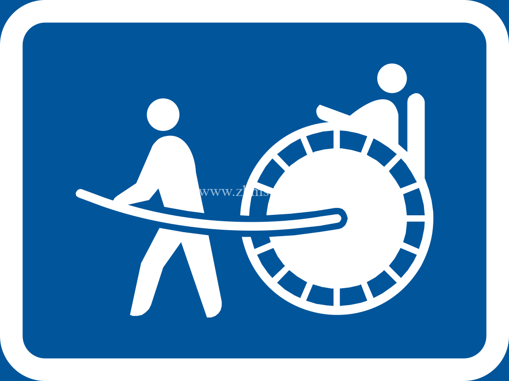 The primary sign applies to rickshaws.