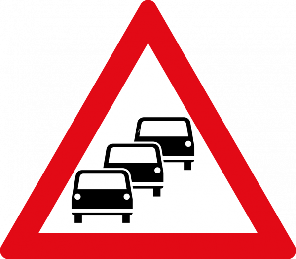 Warning Congested Sign Traffic congestion ahead - Zimbabwe Building Materials Suppliers