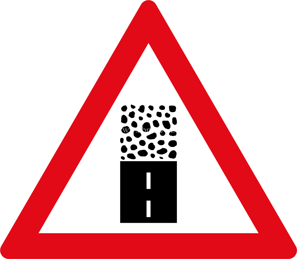 Unpaved road surface ahead ROAD SIGN FOR SALE IN ZIMBABWE