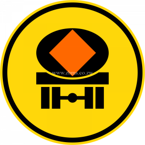 Vehicles transporting dangerous substances only temporary sign for sale Zimbabwe