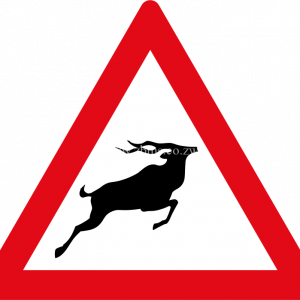Wild animals ahead road sign for sale Zimbabwe