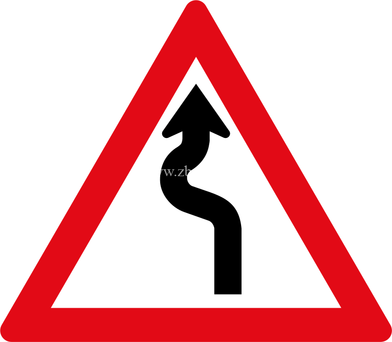 Left Winding road ahead road sign for sale Zimbabwe