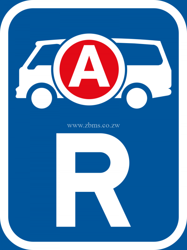 ambulances / emergency reserved road sign for sale