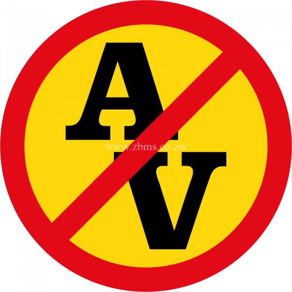 Abnormal vehicles not allowed temporary sign for sale Zimbabwe