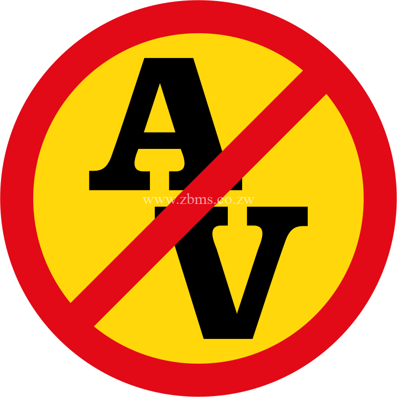 Abnormal vehicles not allowed temporary sign for sale Zimbabwe