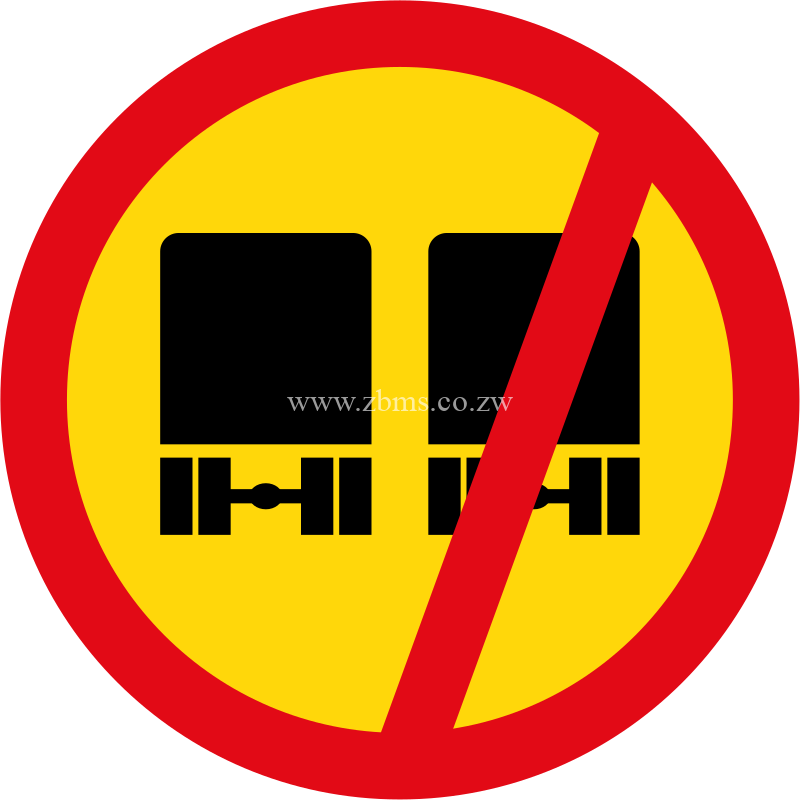 Overtaking prohibited for heavy vehicles temporary sign for sale Zimbabwe