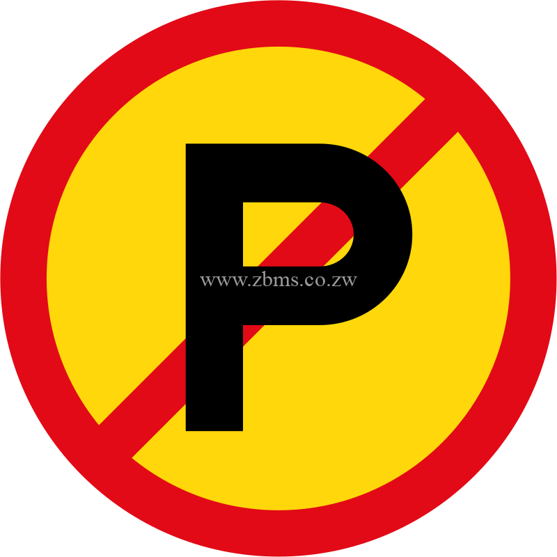 Parking prohibited temporary sign for sale Zimbabwe
