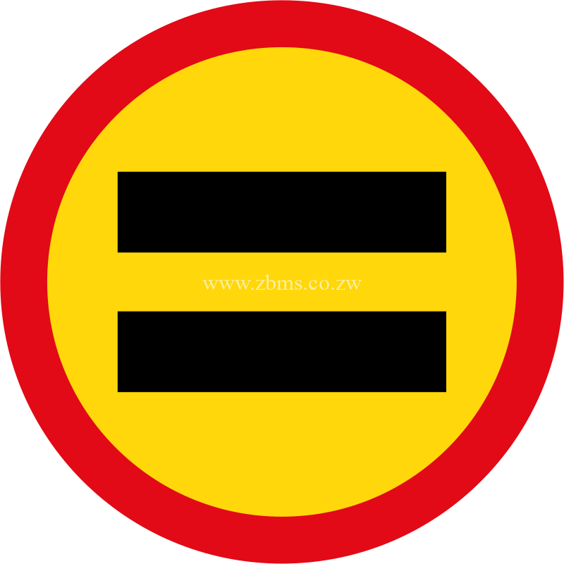 Unauthorised vehicles prohibited temporary sign for sale Zimbabwe