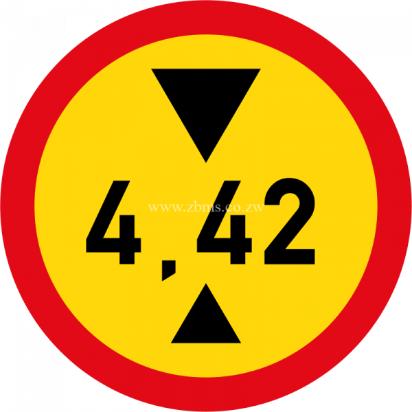 Vehicles exceeding 4.42 metres in height not allowed temp