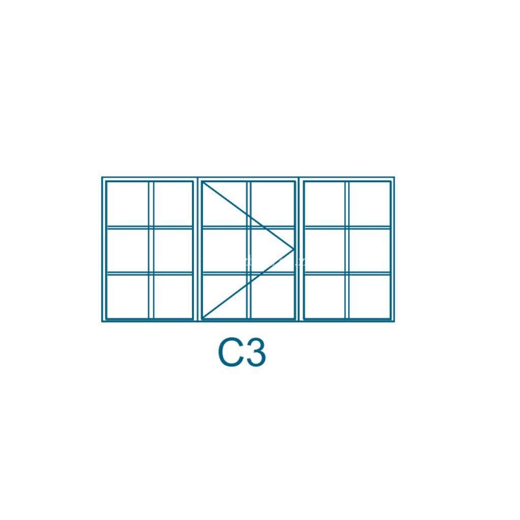C3 C Type Steel Window Frame - Zimbabwe Building Materials Suppliers