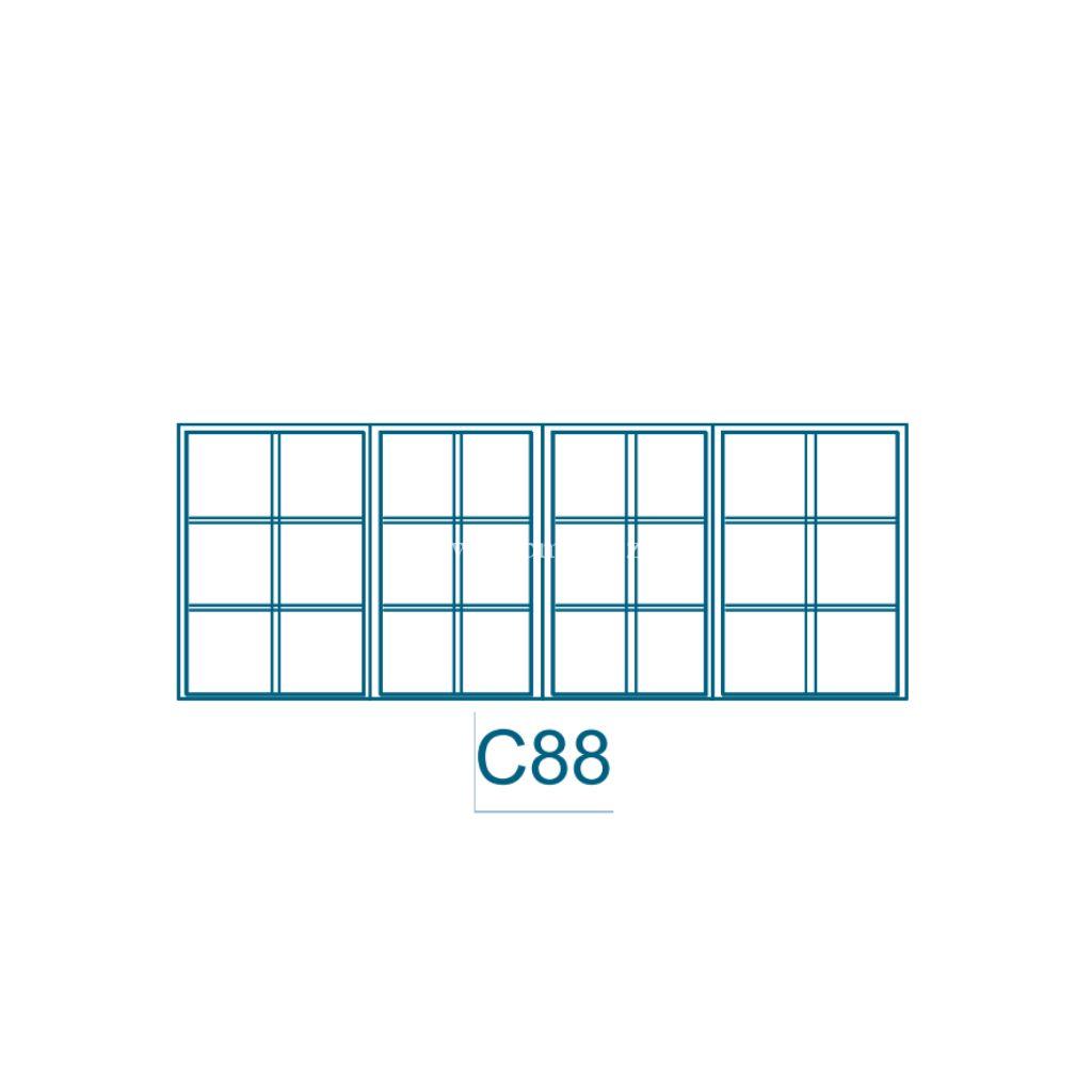 C88 C Type Steel Window Frame - Zimbabwe Building Materials Suppliers