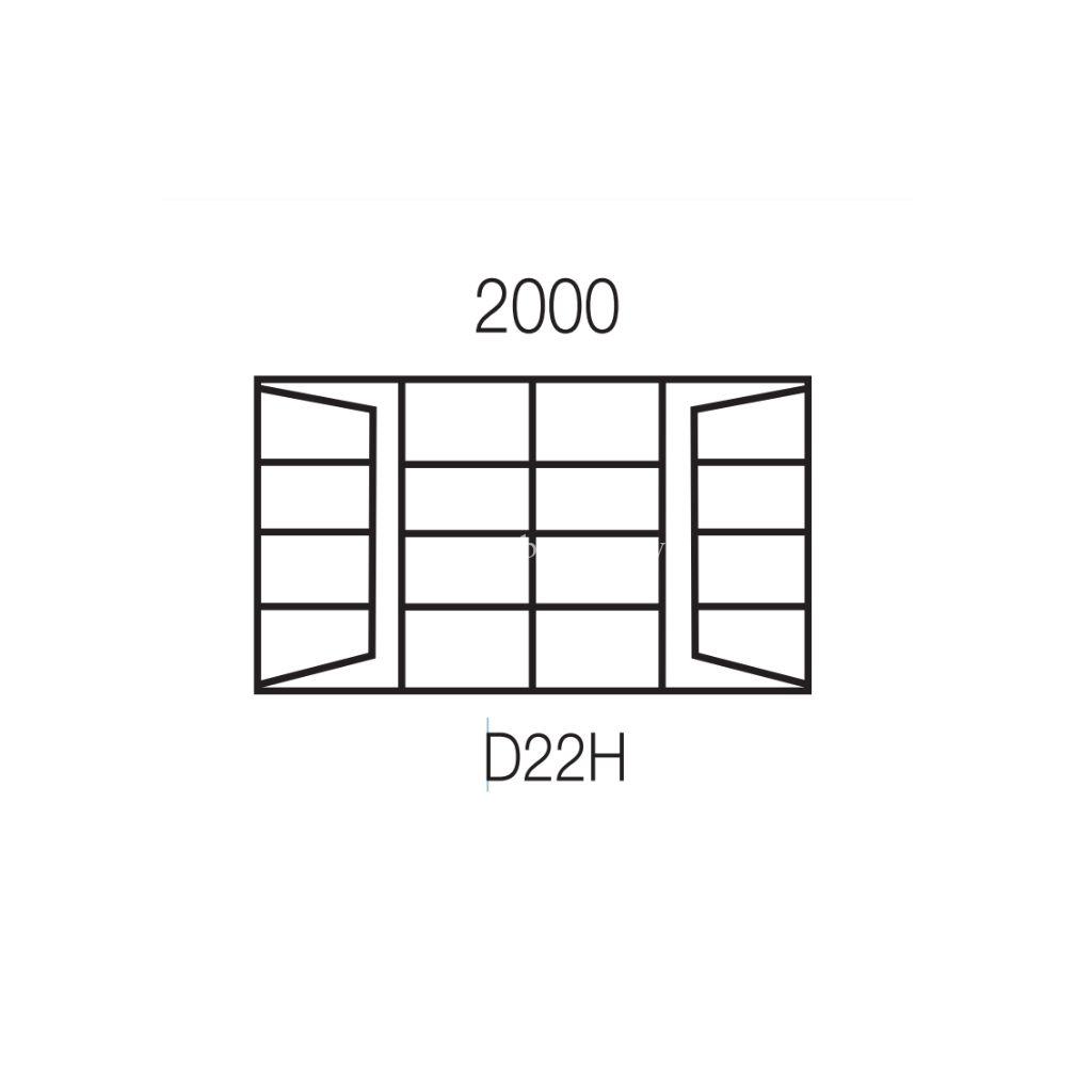 D22H D Type Steel Window Frame - Zimbabwe Building Materials Suppliers