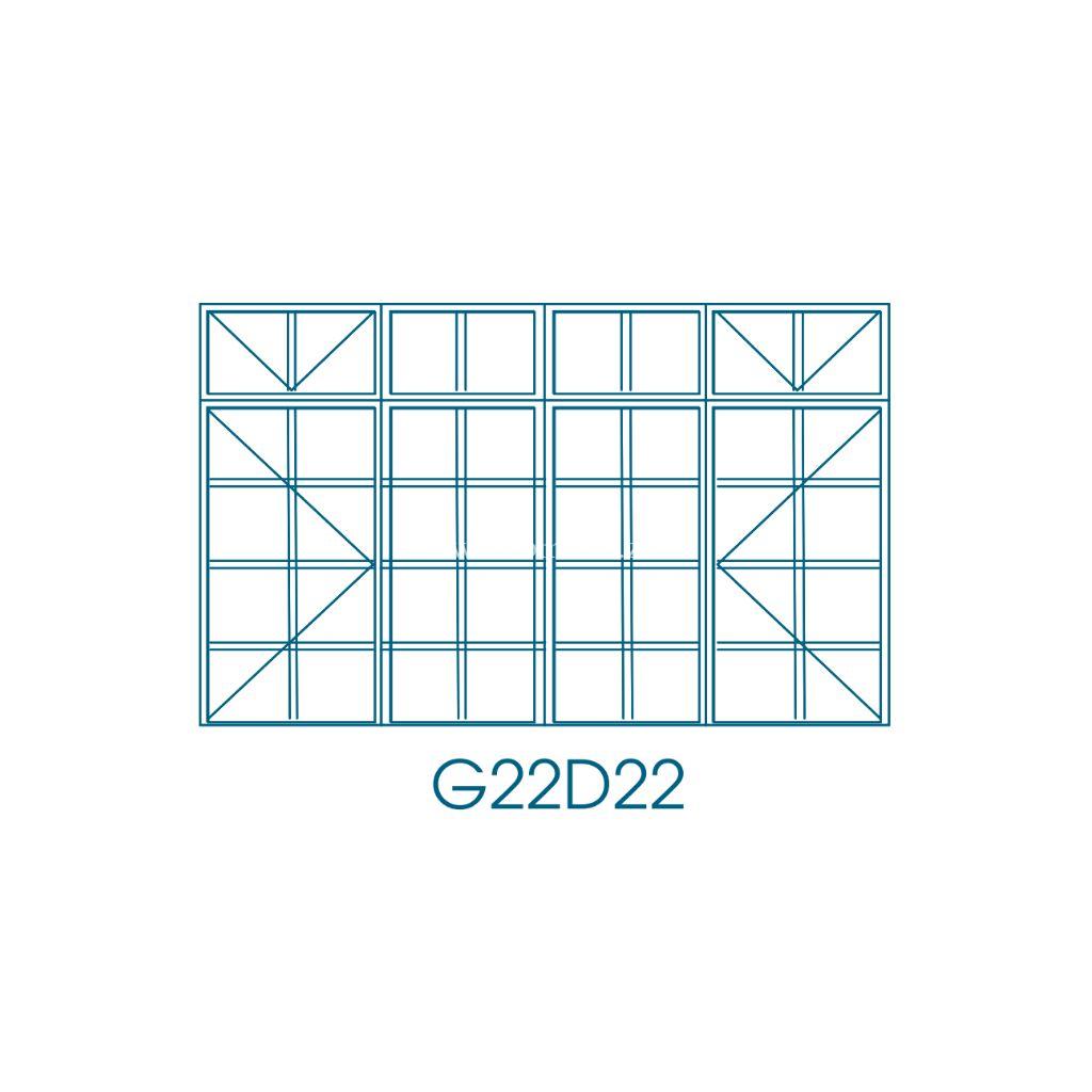 G22D22 G/D Type Steel Window Frame - Zimbabwe Building Materials Suppliers