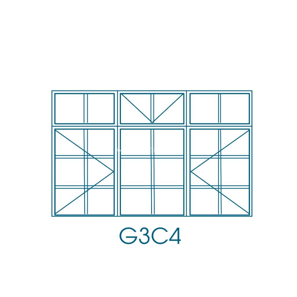 G3C4 G/C Type Steel Window Frame - Zimbabwe Building Materials Suppliers