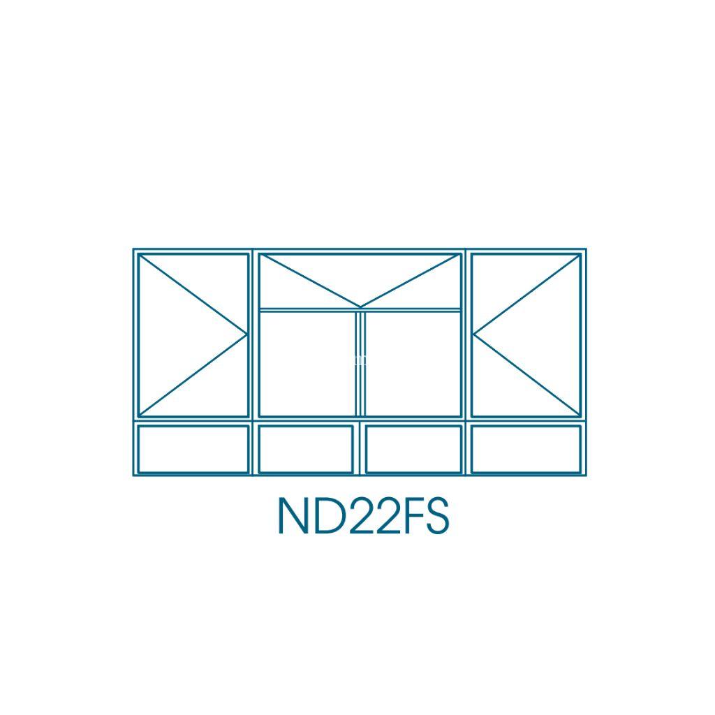 ND22FS D/S Type Steel Window Frame - Zimbabwe Building Materials Suppliers