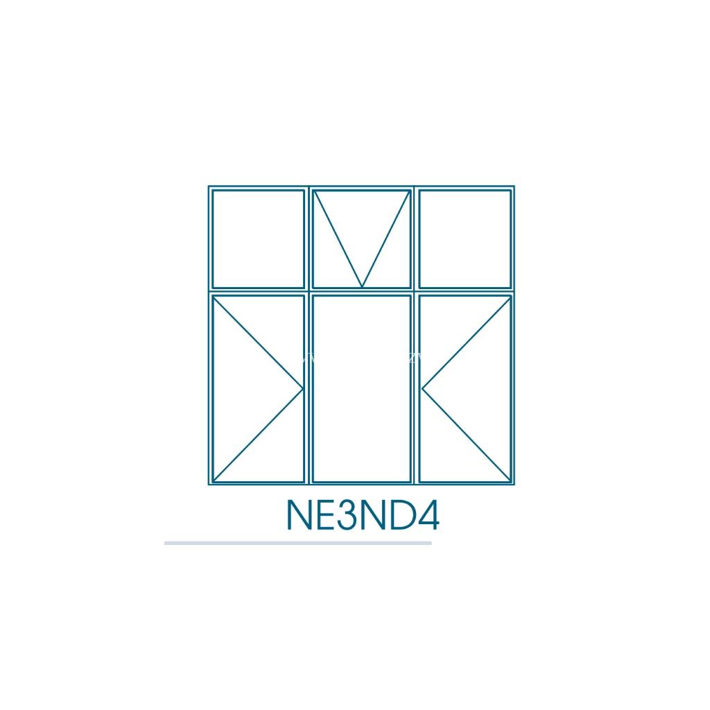 NE3ND4 E/D Type Steel Window Frame - Zimbabwe Building Materials Suppliers