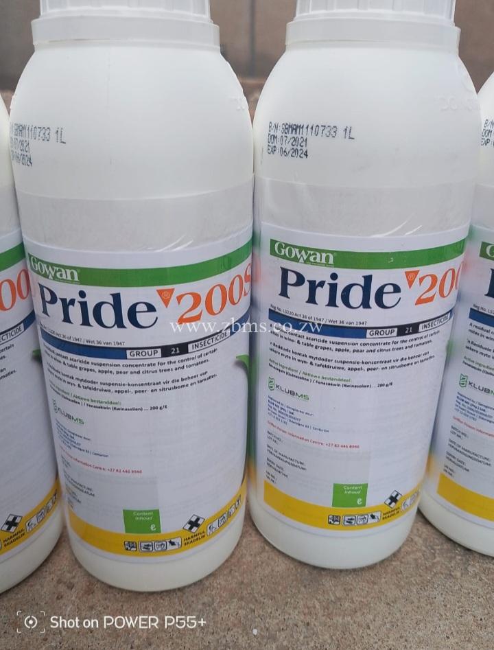 Pride 200 SC 200g/L Insecticide - Zimbabwe Building Materials Suppliers